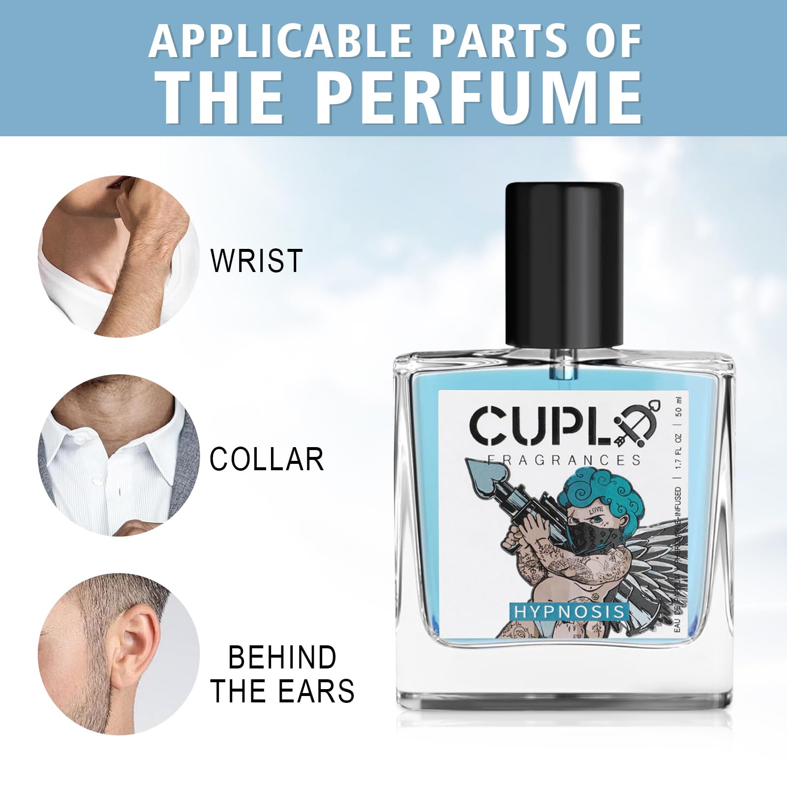 Cupld Cologne for Men - Pheromone-Infused Hypnosis 2.0 Fragrance to Enhance Attraction & Confidence | Long-Lasting Scent for Dating, Nightlife & Special Occasions