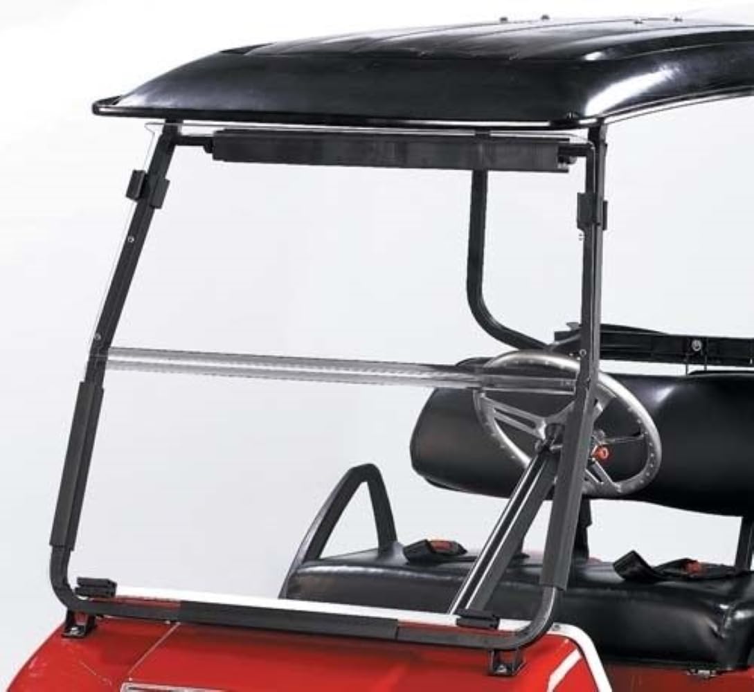 GCA Club Car DS Clear Windshield Replacement for 2000.5-2013 Models - Perfect for Golf Cart Protection & Outdoor Comfort