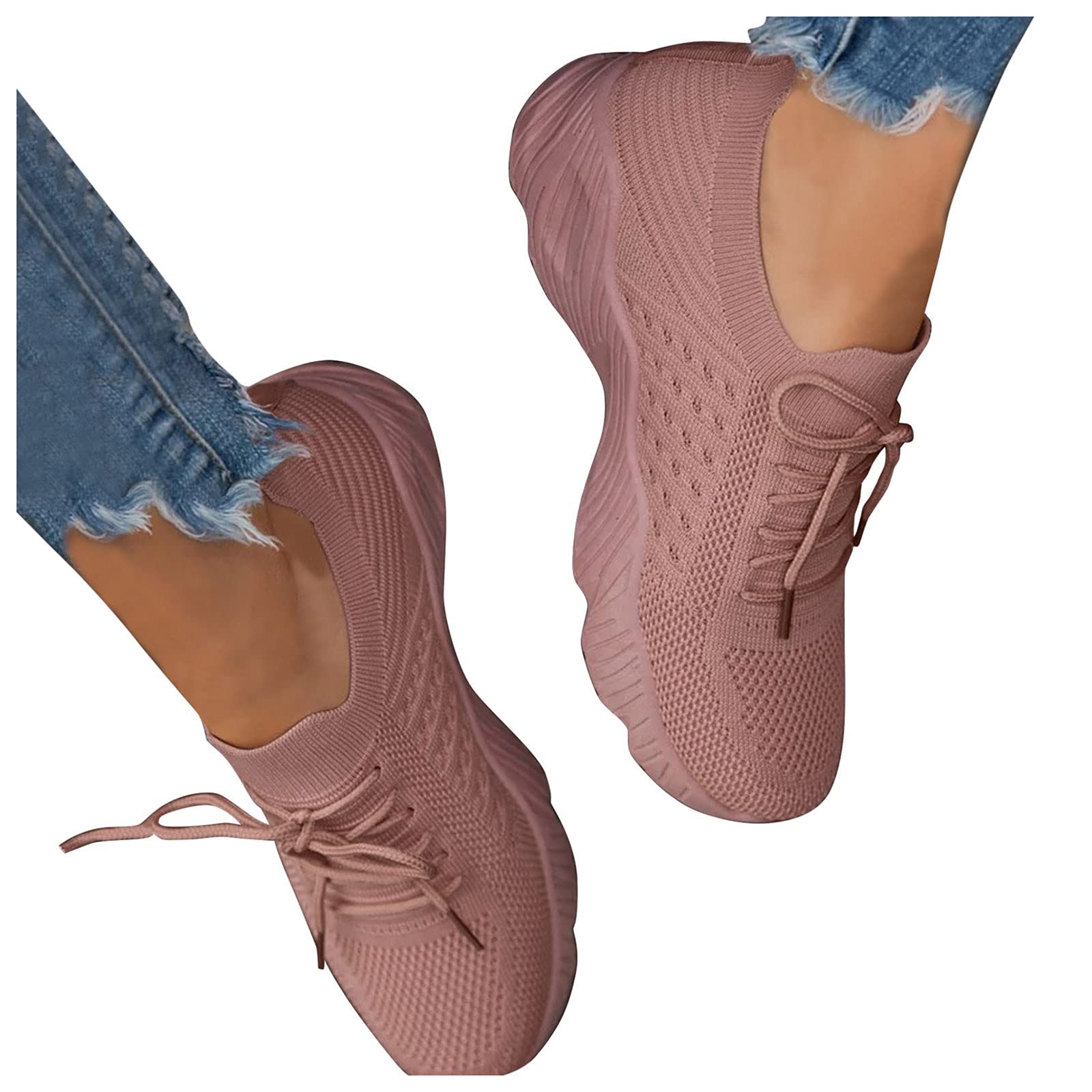 Women's Lightweight Running Sneakers with Arch Support - Slip On Tennis Shoes for Walking, Workout & Casual Wear - Perfect for Jogging, Gym Training & Everyday Comfort