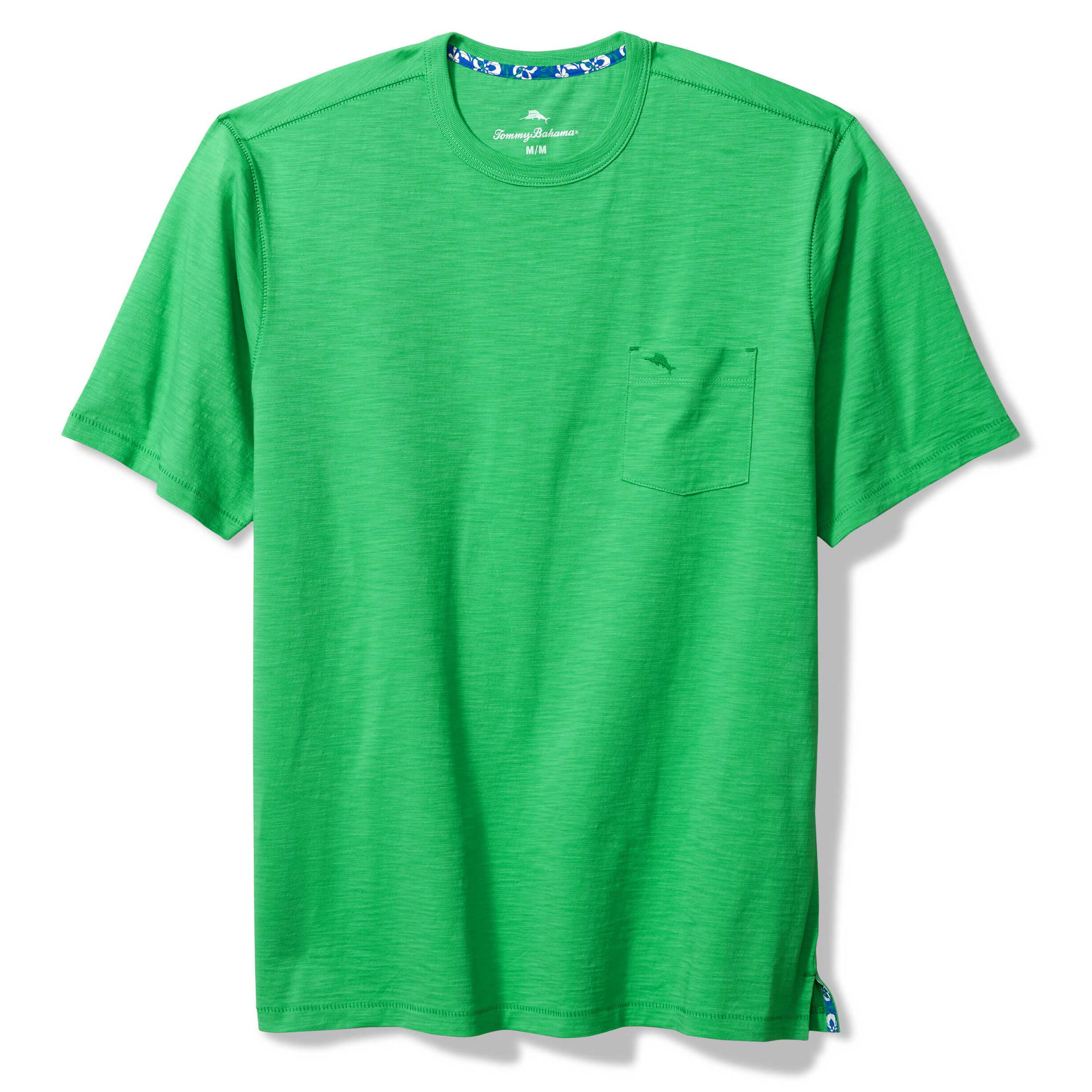 Tommy Bahama Men's Bali Beach Crew T-Shirt - The Greens | Comfortable Short Sleeve Casual Shirt for Summer, Vacation & Beach Outings