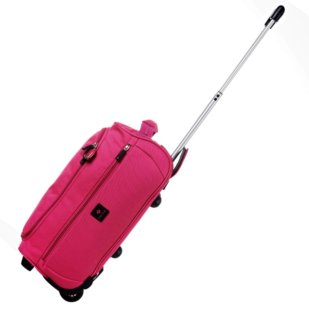 Waterproof Wheeled Duffle Bag with Handle - Large Red Rolling Carry-On Luggage for Business Travel & Weekend Getaways | Perfect for Airplane, Gym & Overnight Trips