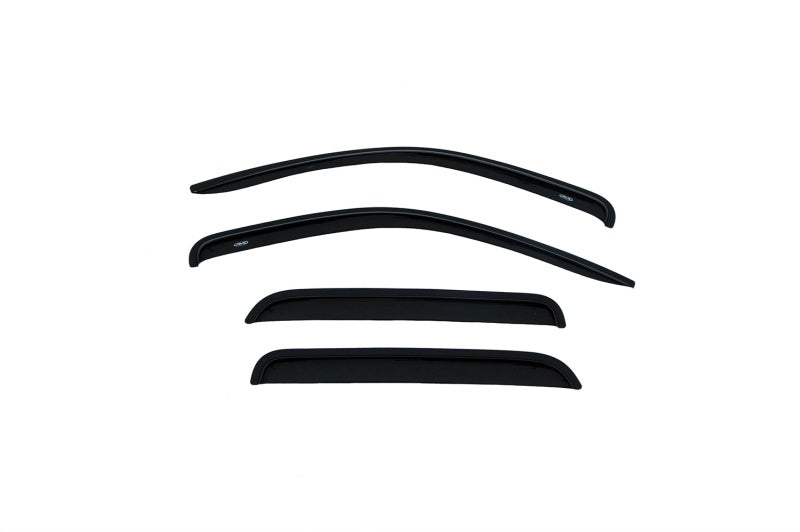 AVS Ventvisor Outside Mount Window Deflectors (4-Piece Set, Smoke) for 2005-2011 Dodge Dakota Quad Cab - Rain Protection & Improved Airflow for Trucks