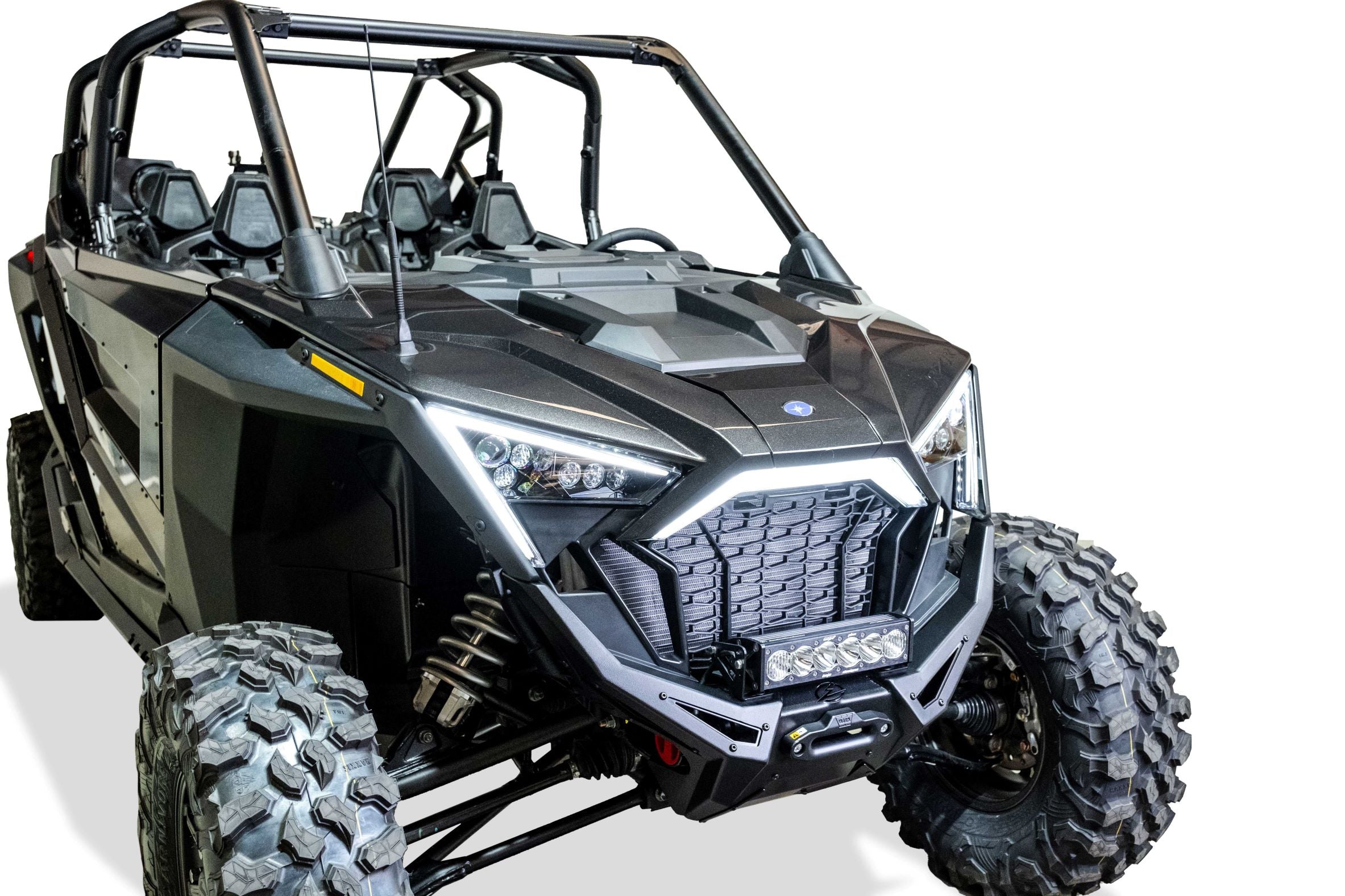 2020-2024 Polaris RZR Pro XP Volt Series Winch Front Bumper FWB610001 - Heavy Duty Off-Road Protection for UTV & ATV Trail Riding & Adventure Racing