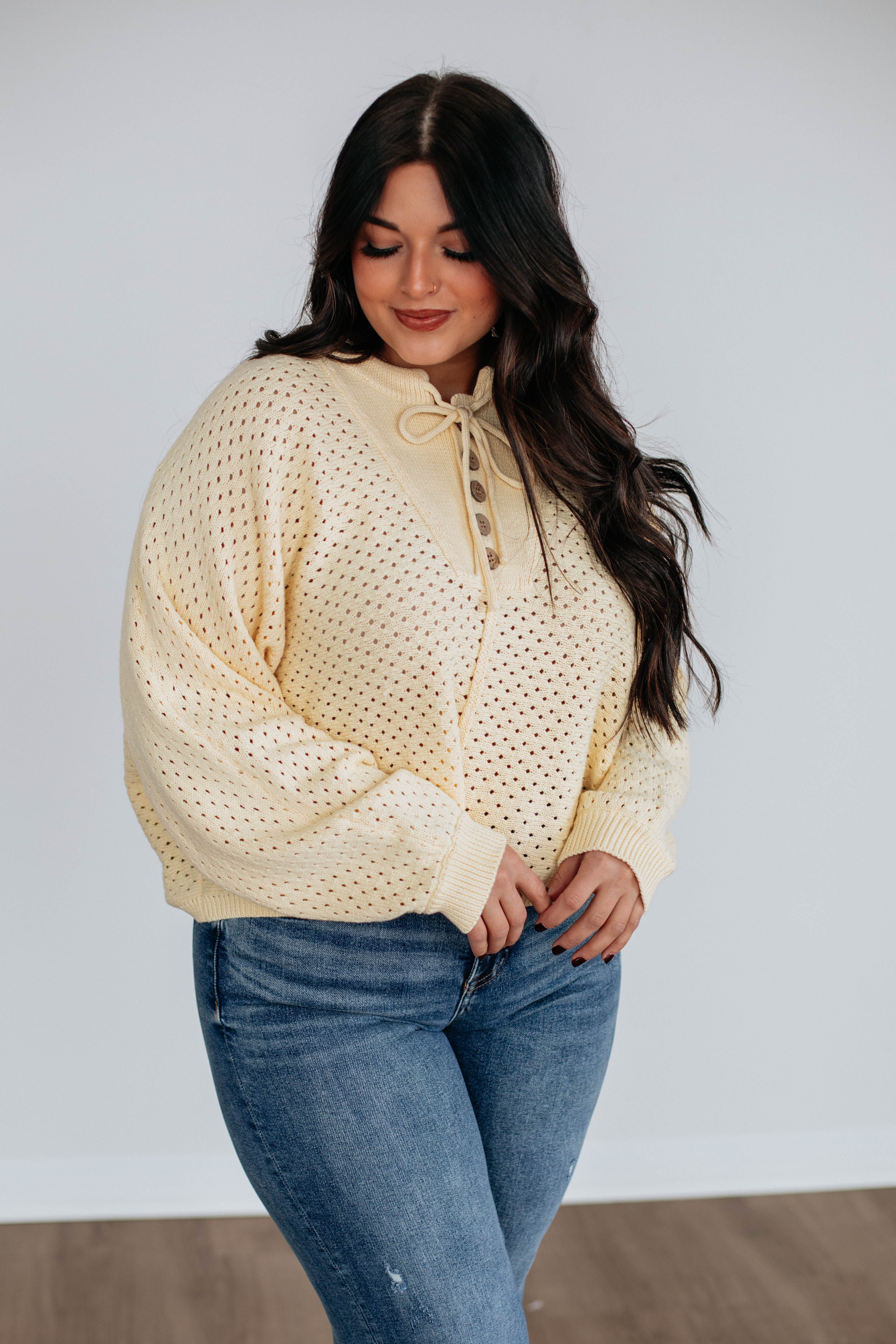 Callee Knit Sweater Women's Daffodil Yellow Cable Knit Pullover - Cozy Winter Fashion for Casual Outings & Office Wear