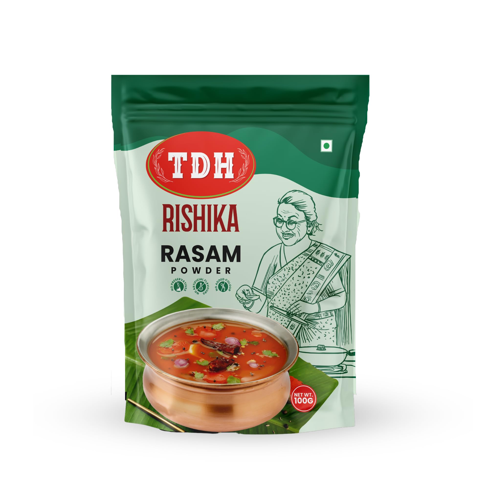Authentic South Indian Rasam Powder 100g by Tenali Double Horse - Premium Spice Blend for Flavorful Rasam Soup | Perfect for Home Cooking, Traditional Meals & Indian Cuisine Lovers