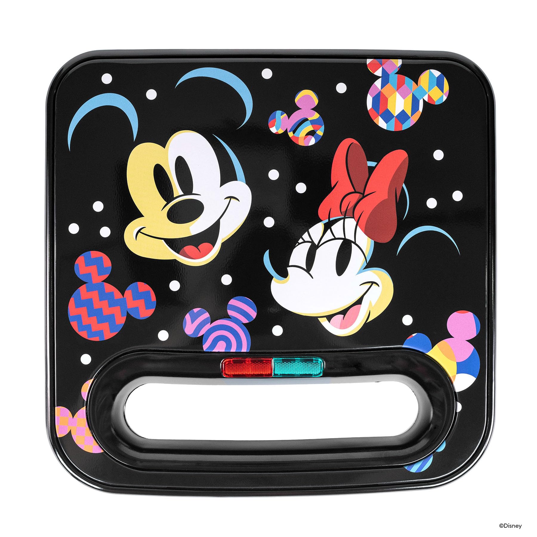Disney Mickey and Minnie Mouse Sandwich Maker - Fun Character Toaster for Kids & Adults - Perfect for Breakfast, Snacks, and Party Food - Small Kitchen Appliance