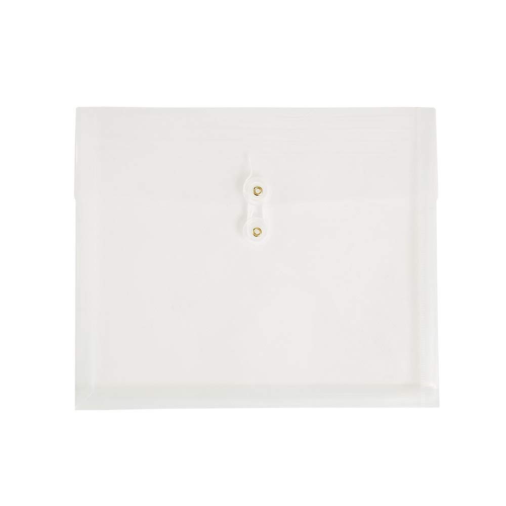 Poly Envelopes with Side Opening & Secure String Button Closure - Set of 5 | Perfect for Mailing Documents, Photos & Small Gifts | Waterproof & Durable Shipping Envelopes