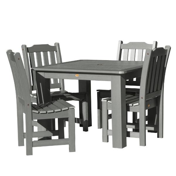 Lehigh 5-Piece Square Patio Dining Set - Outdoor Furniture for Garden, Backyard, and Poolside Relaxation