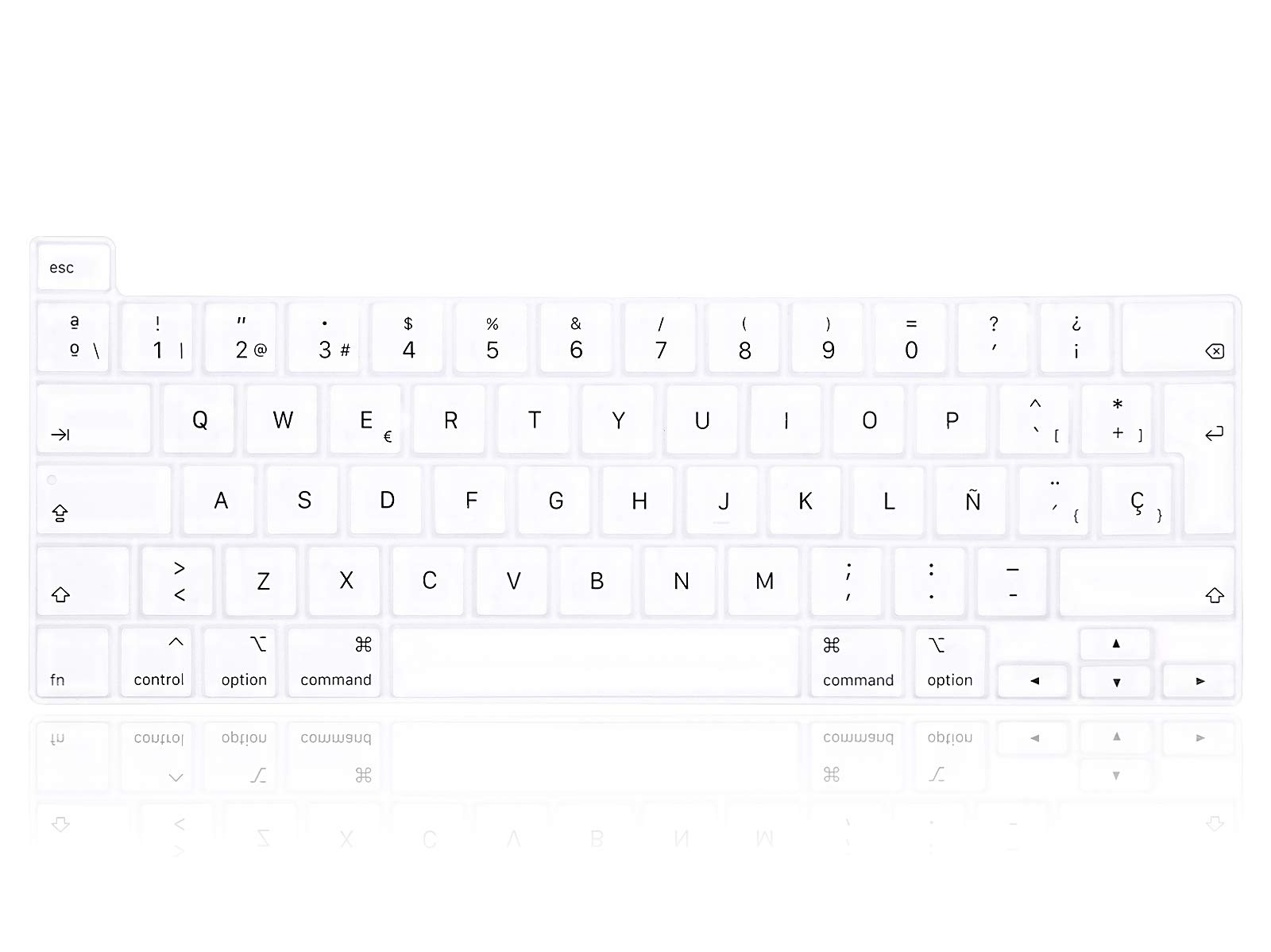Spanish Language Silicone Keyboard Cover for MacBook Pro 16