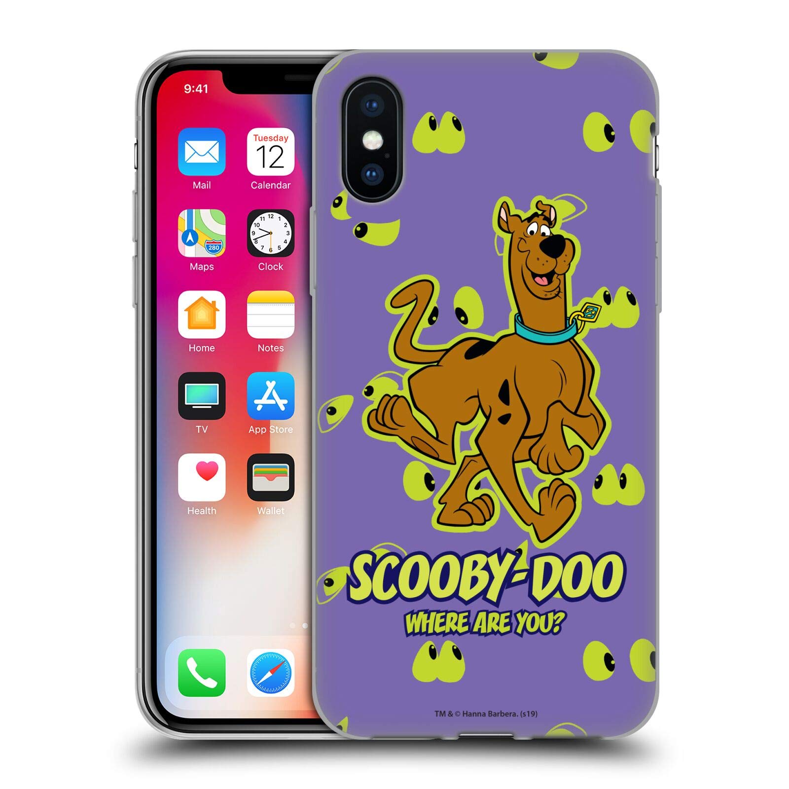 Officially Licensed Scooby-Doo Soft Gel Phone Case for iPhone X/Xs - Cute Cartoon Character Protective Cover | Perfect for Fans, Gifts & Everyday Use