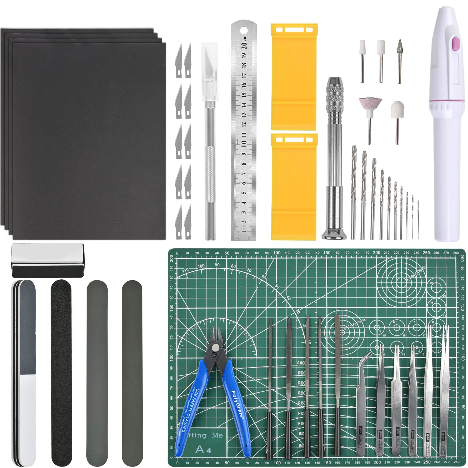 53 PCS Gundam Model Tools Kit - Professional Hobby Building Set for Repair & Crafting | Perfect for Modelers & DIY Enthusiasts