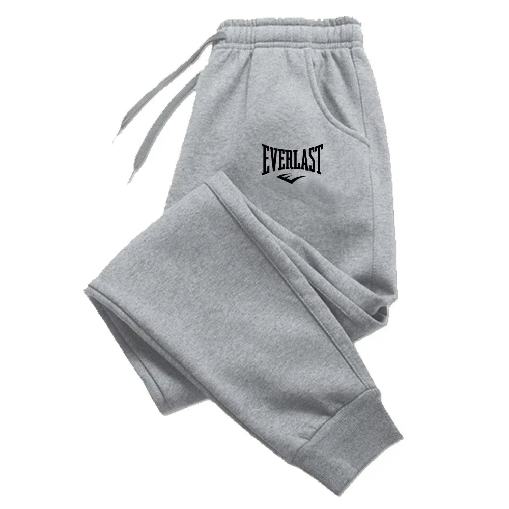 EVERLAST Printed Running Pants for Men & Women - Breathable Joggers Sweatpants for Gym, Fitness, Casual Wear & Outdoor Sports - Comfortable Workout Trousers for Running, Yoga & Daily Activities