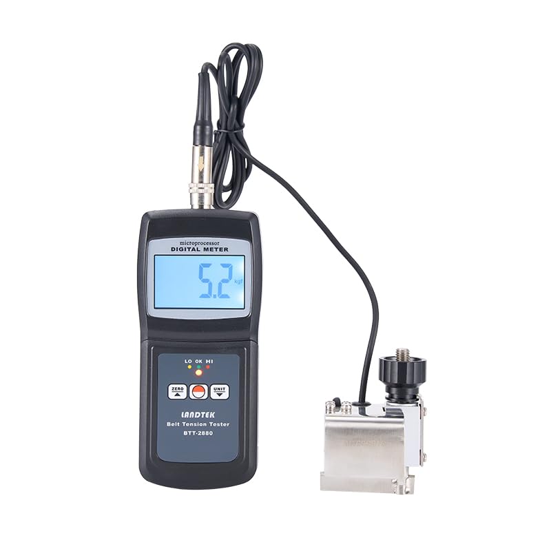BTT-2880 Digital Belt Tension Meter Tester - Professional Belt Tension Gauge with Software for Industrial Maintenance & Automotive Applications
