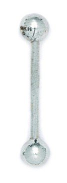 14k White Gold 14 Gauge Tongue Barbell Piercing Jewelry - 26x6mm Body Jewelry for Women | Perfect for Tongue Piercings, Body Modifications & Self-Expression