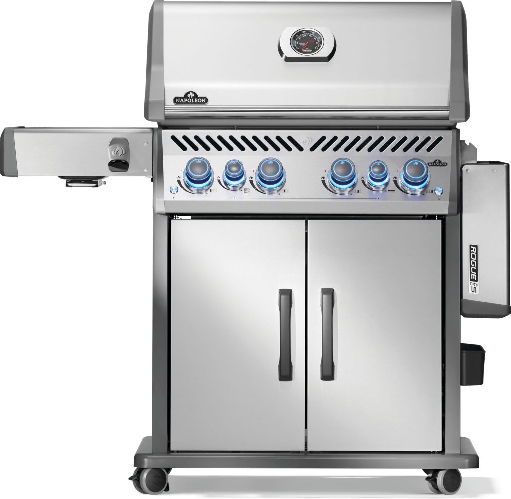 Napoleon Rogue PRO S 525 RSIB Gas Grill - Premium Stainless Steel Outdoor BBQ Grill for Backyard, Patio & Tailgating | Perfect for Grilling Steaks, Burgers & Vegetables