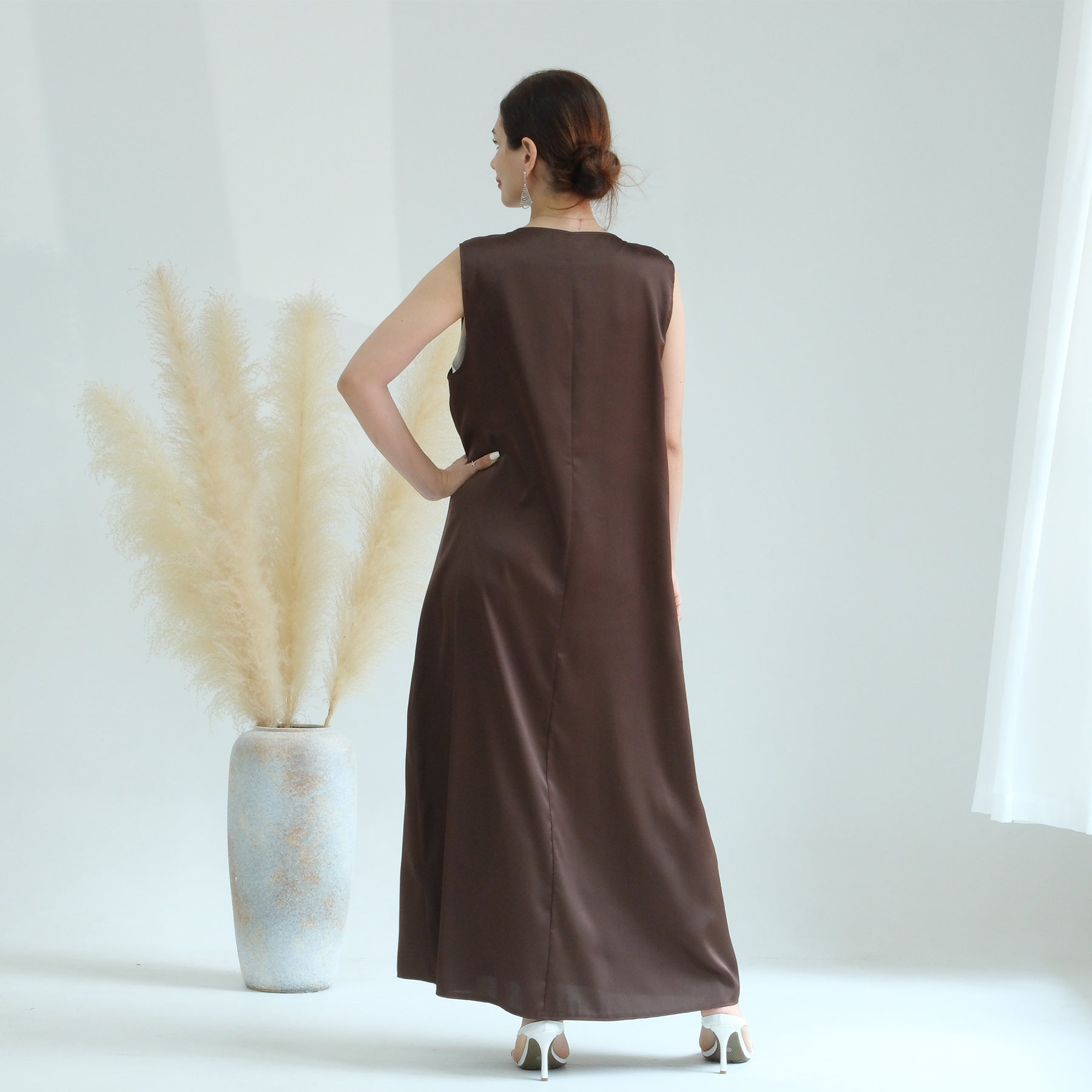 Aria2 Women's 3-Piece Matching Outfit Set - Chocolate Brown Casual Lounge Wear for Home, Travel & Everyday Comfort