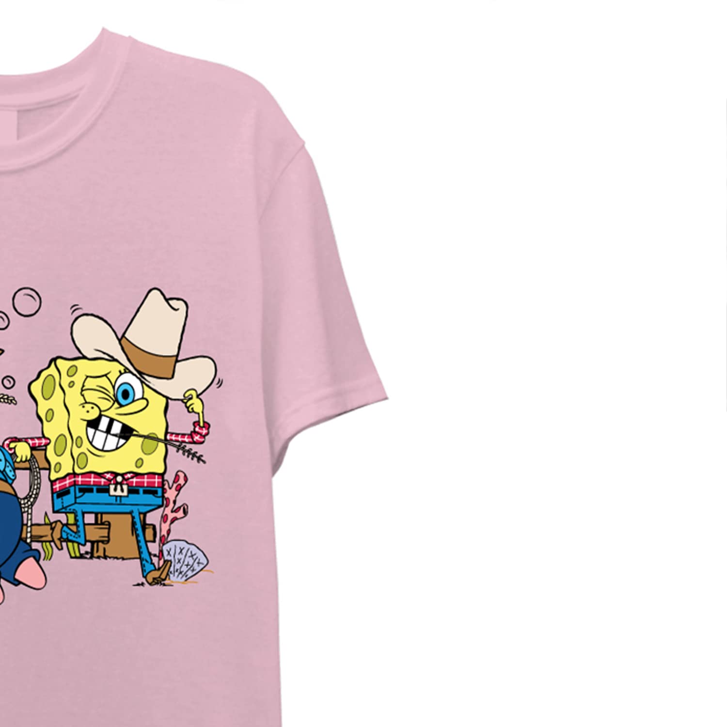 SpongeBob SquarePants Men's Graphic T-Shirt - Classic SpongeBob, Patrick & Krusty Krab Design | Casual Wear, Cosplay & Cartoon Fan Gift