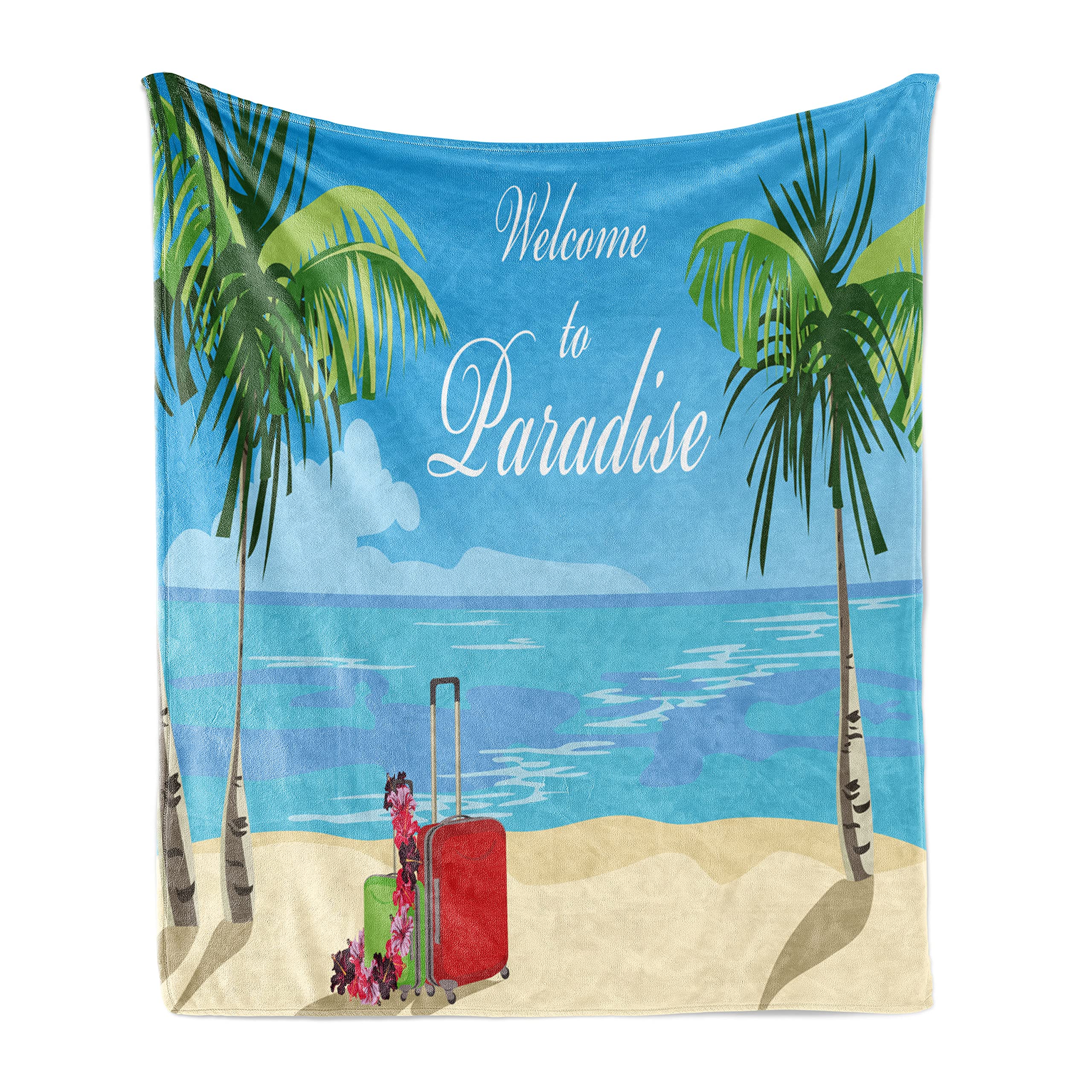 Ambesonne Tropical Throw Blanket 50