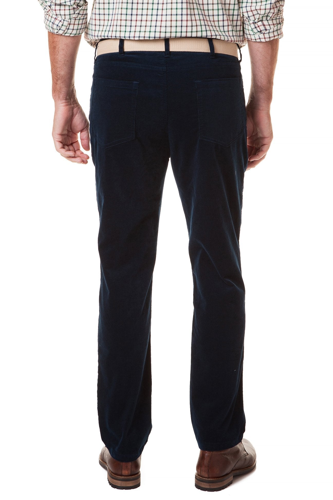 Wayfarer 5 Pocket Stretch Corduroy Pants for Men - Nantucket Navy | Comfortable Casual Wear for Work & Outdoor Activities
