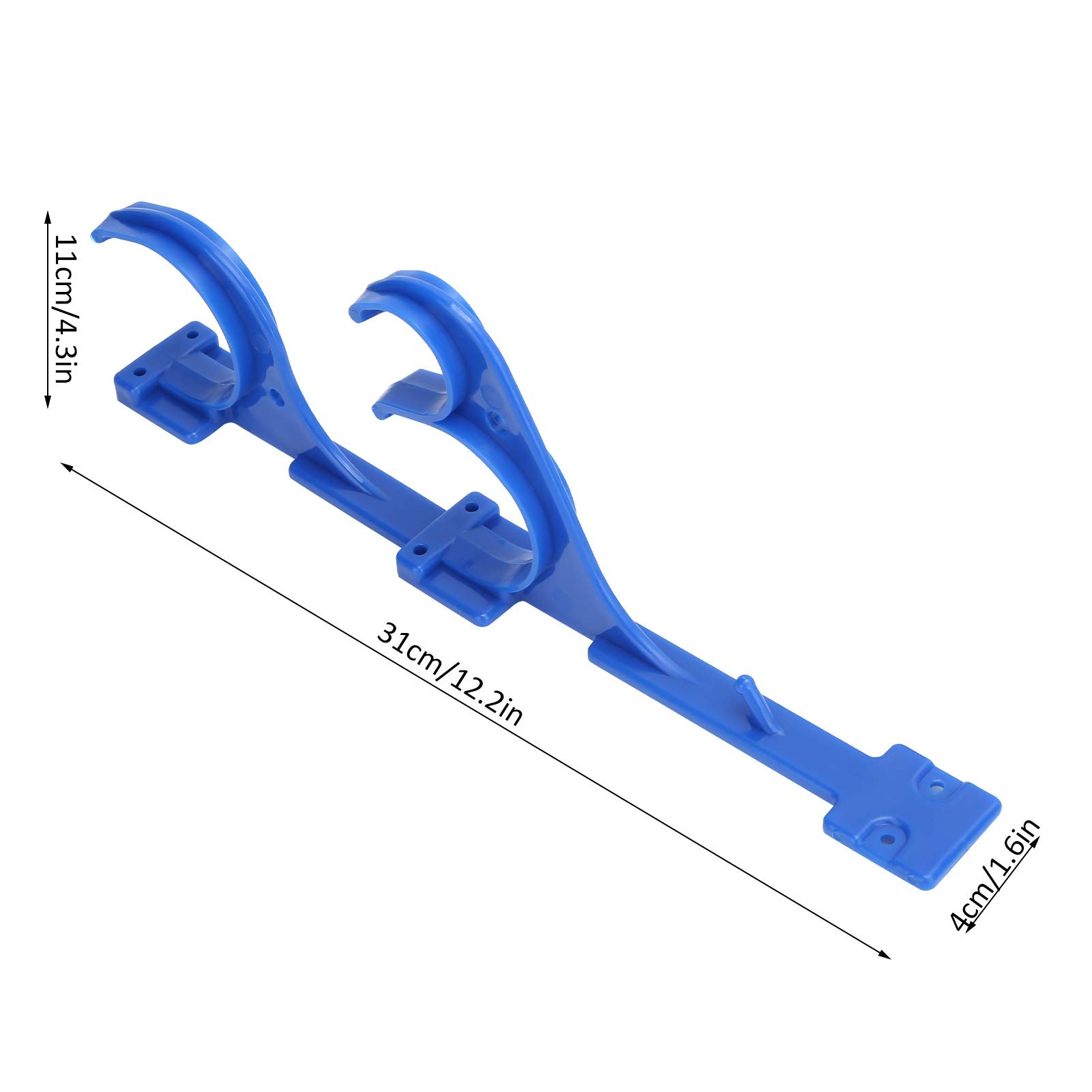 ABS Pool Hanger Hook - Easy Install Vacuum Hose Pole for Clothes & Gardening Tools (Blue) - Perfect for Poolside & Outdoor Use