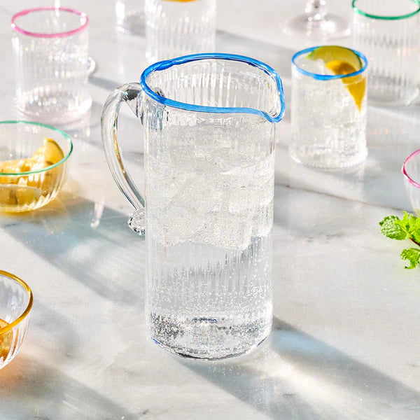 Juliska Nell Pitcher - Elegant Glass Pitcher for Iced Tea, Lemonade & Cocktails | Perfect for Entertaining, Parties & Outdoor Gatherings