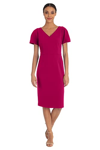 V-neck - Fierce Magenta