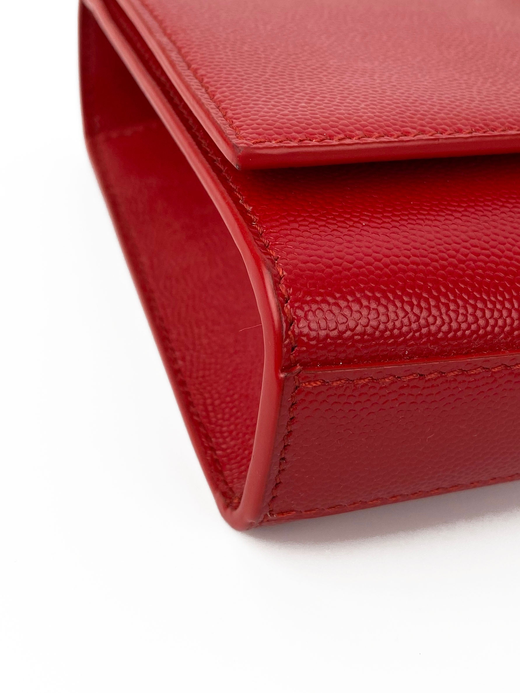 Saint Laurent Small Red Kate Bag - Luxury Crossbody Handbag for Women | Perfect for Evening Parties, Date Nights & Special Occasions
