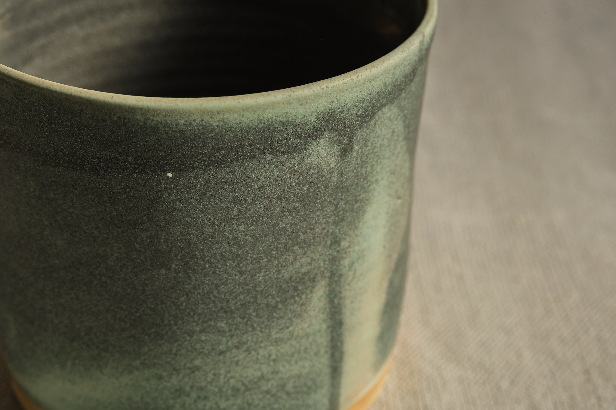 Handmade Ceramic Pot with Blue & Grey Matte Glaze - 14cm & 17cm Diameter - Perfect for Home Decor, Planters & Gift Giving