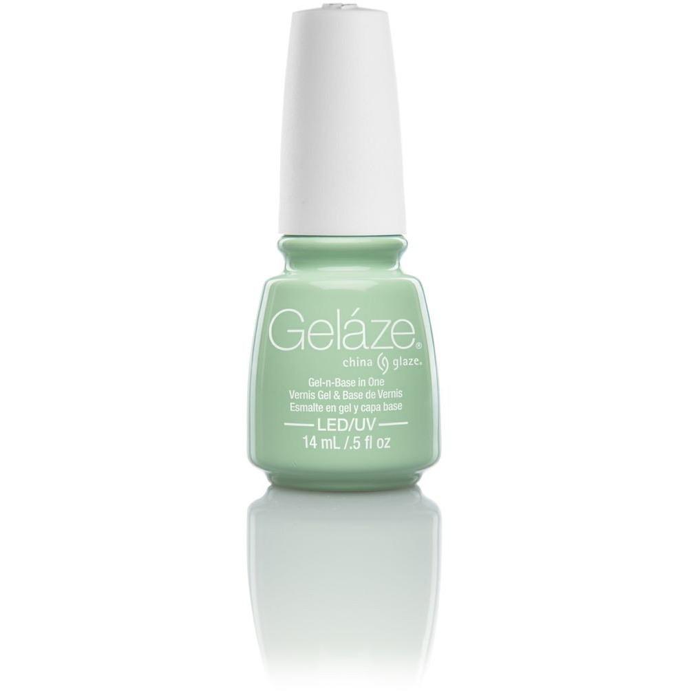 China Glaze Gelaze Nail Polish - Re-Fresh Mint 0.5 oz (#81626) - Long-Lasting Gel-Like Shine for Manicures & Pedicures