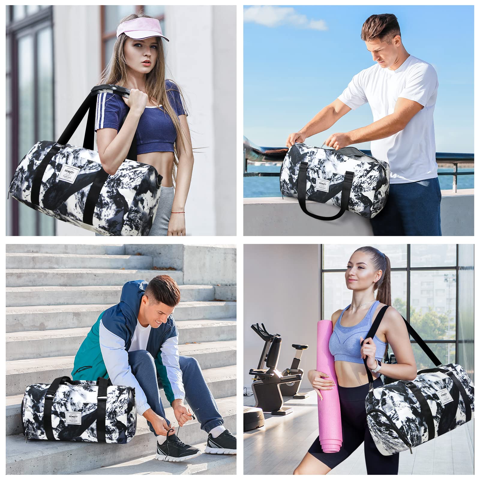 Large Durable Duffel & Shoulder Bag with Shoe Compartment - Perfect Weekender Travel Bag, Sports Tote & Gym Bag for Men & Women | Ideal for Workouts, Weekend Getaways & Business Trips