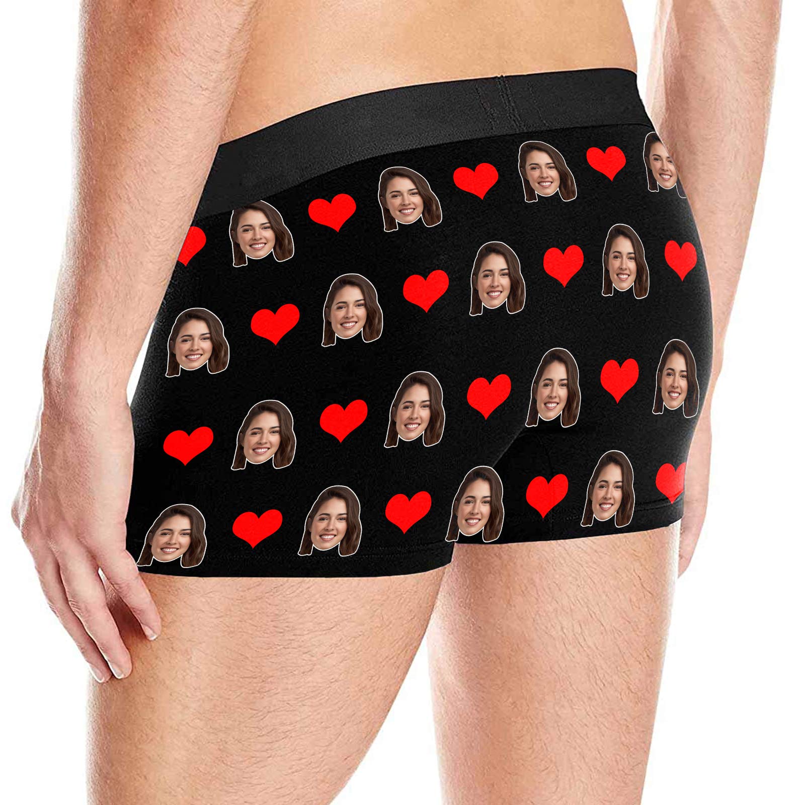 Custom Funny Boxer Briefs for Men - Personalized Underwear with Multi-Face Photo Print | Perfect for Gifts, Parties & Everyday Comfort