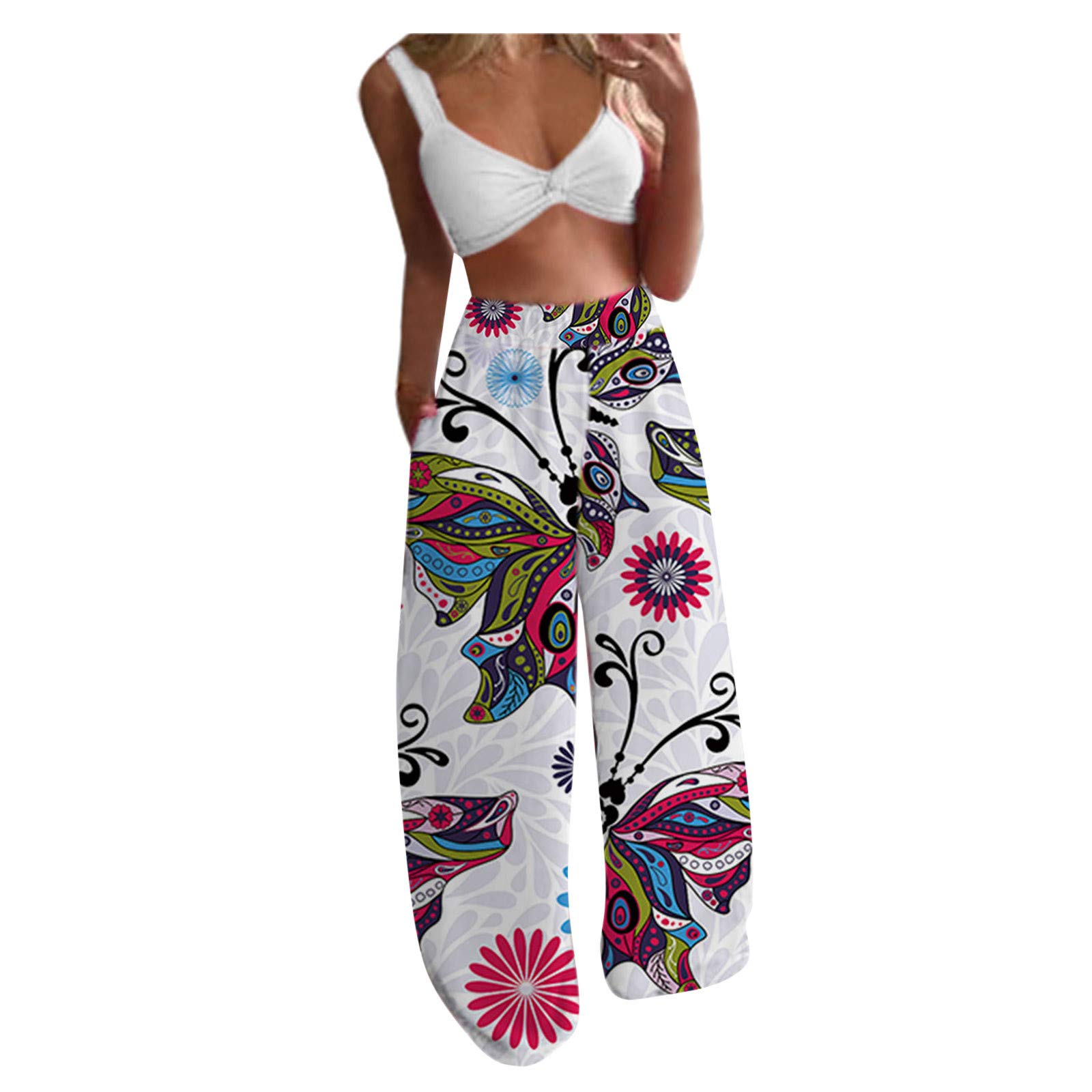 Women's Casual Loose Short Sleeve Belted Wide Leg Jumpsuit - Sexy Romper for Rave, Disco & Maid Costume - Perfect for Parties, Nightclubs & Themed Events