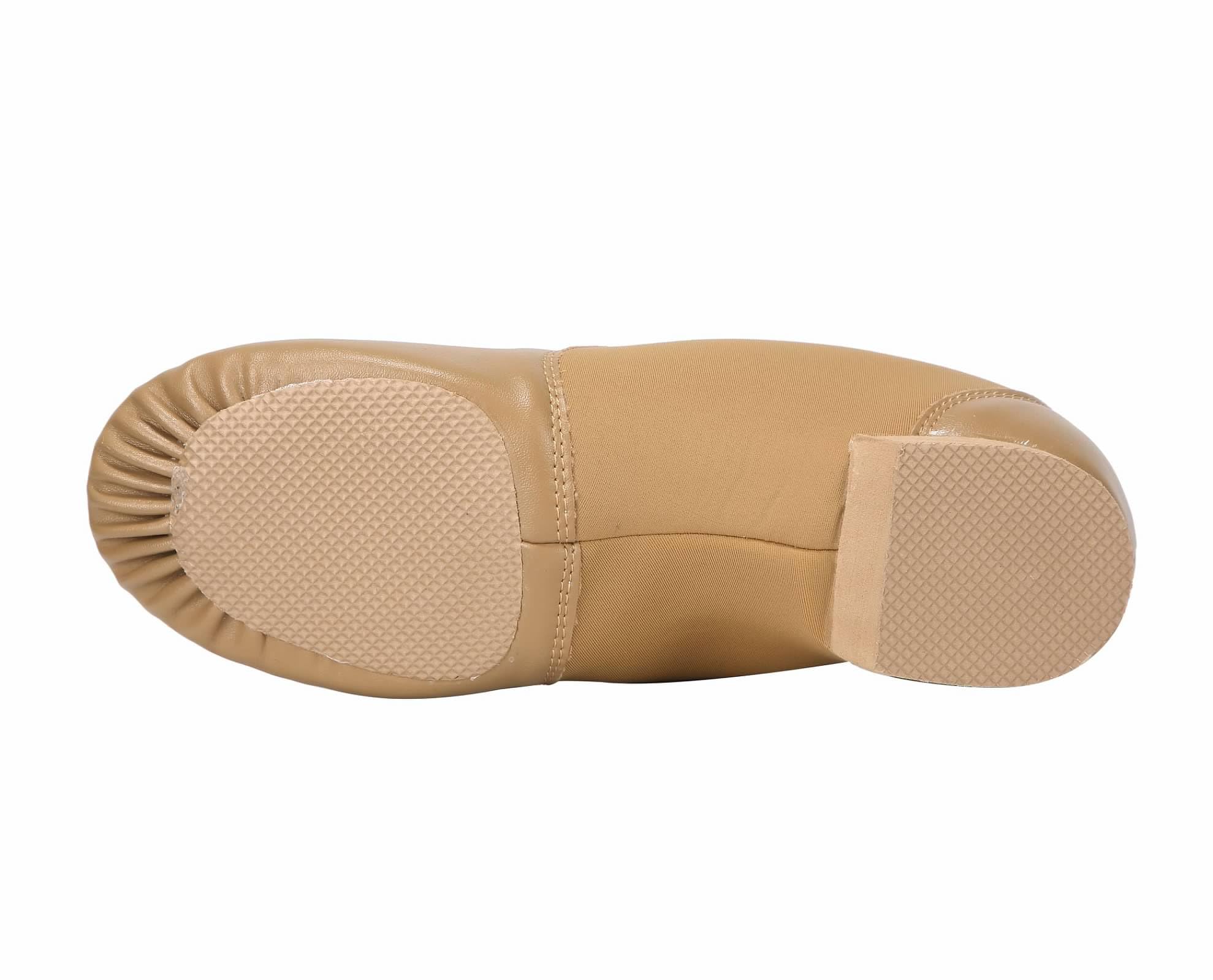 Linodes PU Leather Jazz Shoes for Girls & Boys - Slip On Dance Shoes with Circle Elastic - Toddler/Little Kid/Big Kid Sizes - Perfect for Dance Class, Performances & Casual Wear