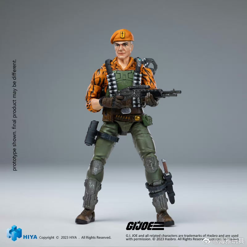 1/18 HIYA 4inch G.I.Joe Flint Tiger Force Action Figure - Exquisite Collectible Mini Series for Display & Play | Military Toy for Kids & Adult Collectors
