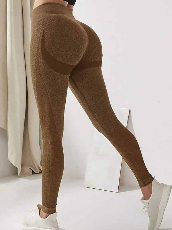ZASUWA Women's Seamless High-Waisted Scrunch Butt Lifting Yoga Leggings - Tummy Control Workout Pants for Gym, Running & Everyday Wear