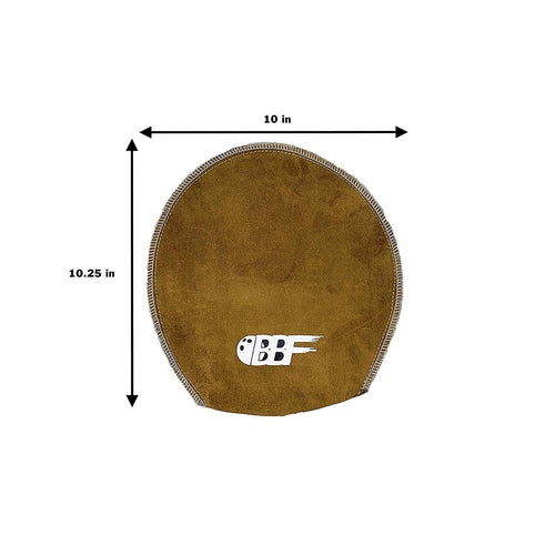 Premium Brown Leather Bowling Shammy Pad Mitt - Absorbs Oil & Enhances Grip for Bowling Balls - Perfect for Pro Bowlers & League Players (Bowling Accessories)