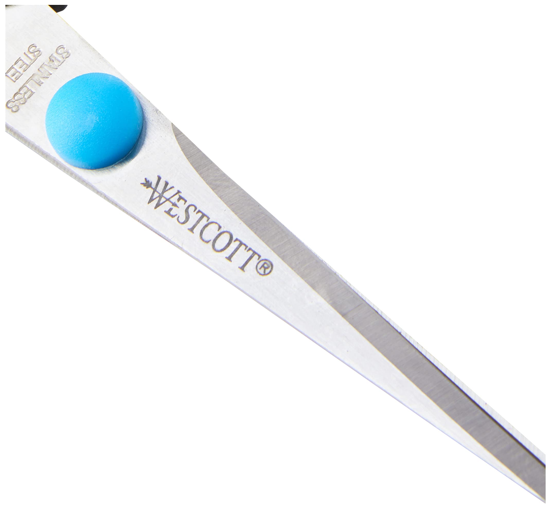 Westcott 5 Inch Left-Handed Soft Grip Scissors - Ergonomic Black/Blue Design for Crafting, Office, and School Use