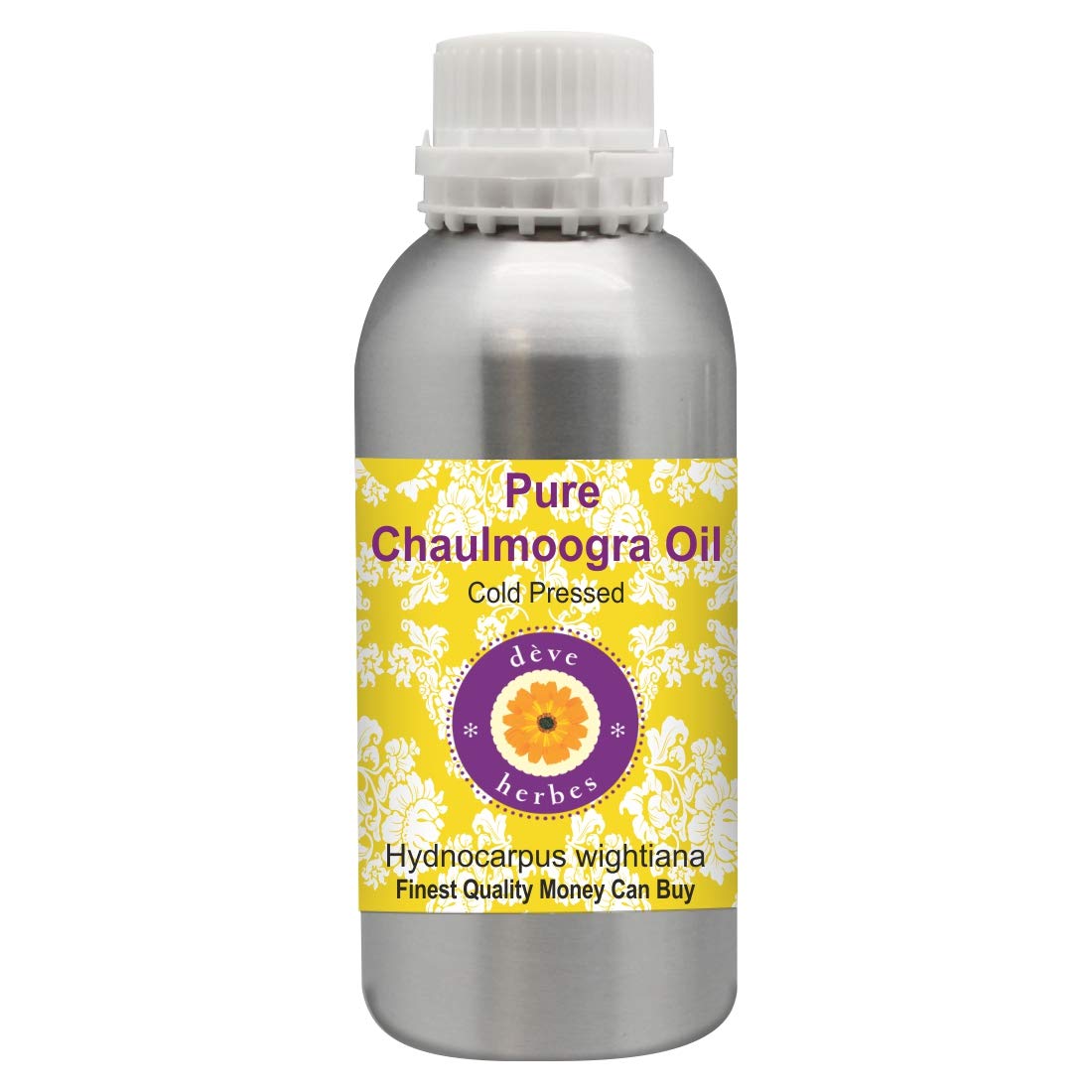 Pure Chaulmoogra Oil (Hydnocarpus Wightiana) - Cold Pressed 1250ml (42 oz) - Natural Skin & Hair Care Solution for Eczema, Psoriasis & Dry Scalp - Perfect for Massage, Aromatherapy & DIY Beauty Products