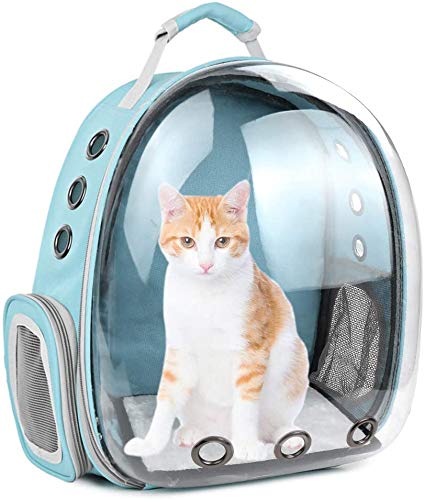 Dog Backpack Cat Carrier - Adjustable Pet Travel Backpack for Hiking, Outdoor Adventures & Airplane Travel - Breathable & Comfortable Puppy Rucksack for Small to Medium Pets - Perfect for Camping, Shopping & Daily Use