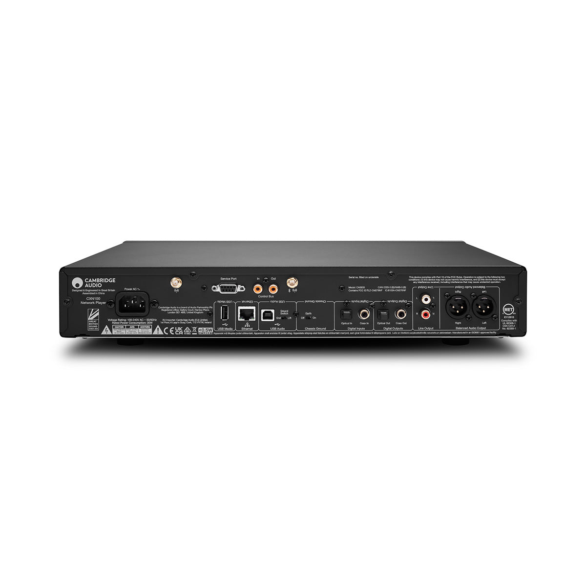 Cambridge Audio CXN100 Network Music Player - High-Resolution Wireless Streaming, Lunar Grey | Perfect for Home Audio Systems & Multi-Room Setup