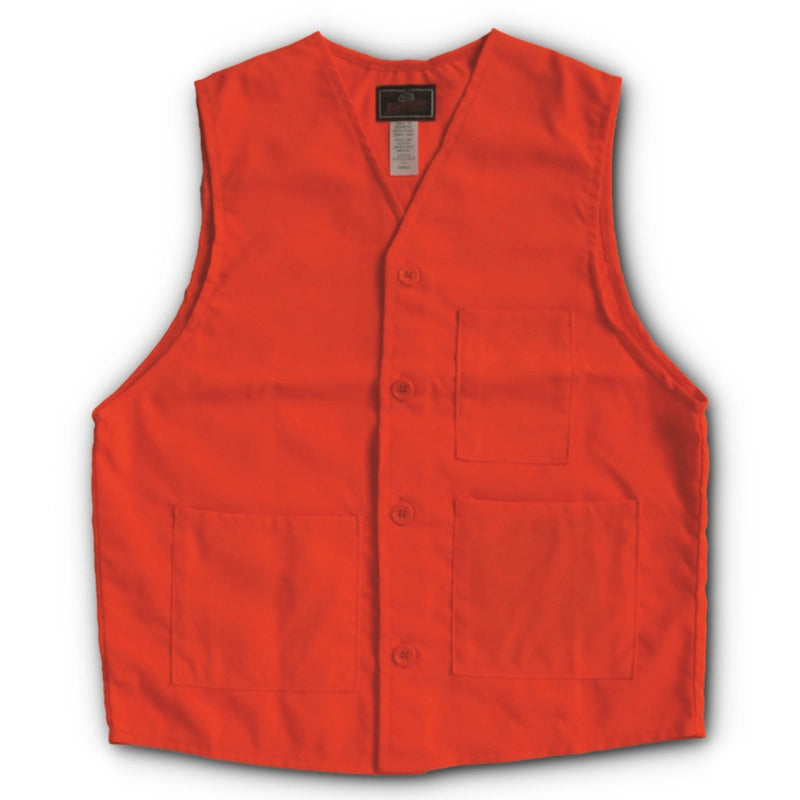 High Visibility Safety Vest with Button Front - Reflective Work Vest for Construction, Road Workers & Outdoor Activities