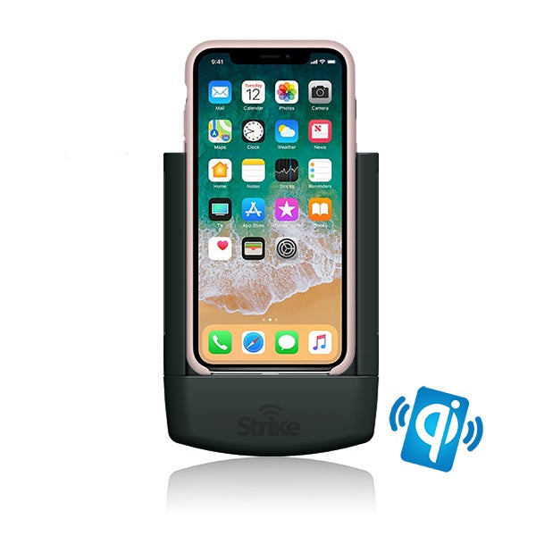 iPhone X & XS Wireless Car Charger Mount - Fast Qi Charging Stand for Apple Cases | Perfect for Commuting, Road Trips & Hands-Free Driving
