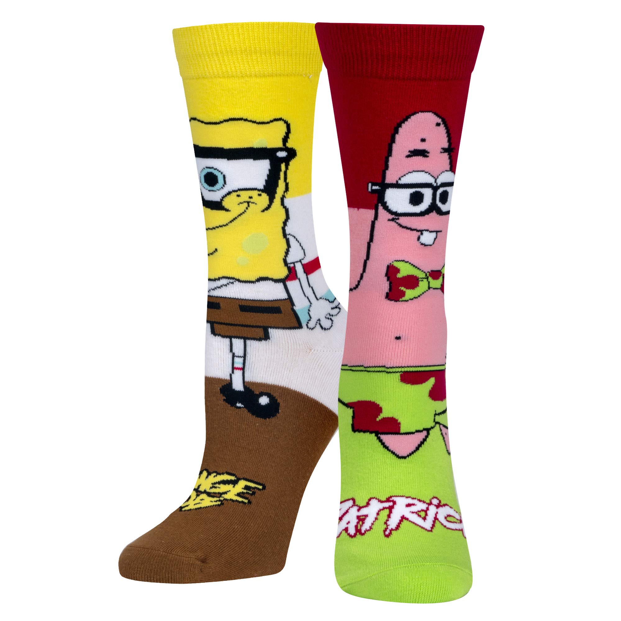 Odd Sox Nickelodeon SpongeBob Cartoon Socks Gift Box Set - 8 Pairs of Fun Colorful Ankle Socks for Men & Women | Perfect for Cosplay, Gifts, and SpongeBob Fans