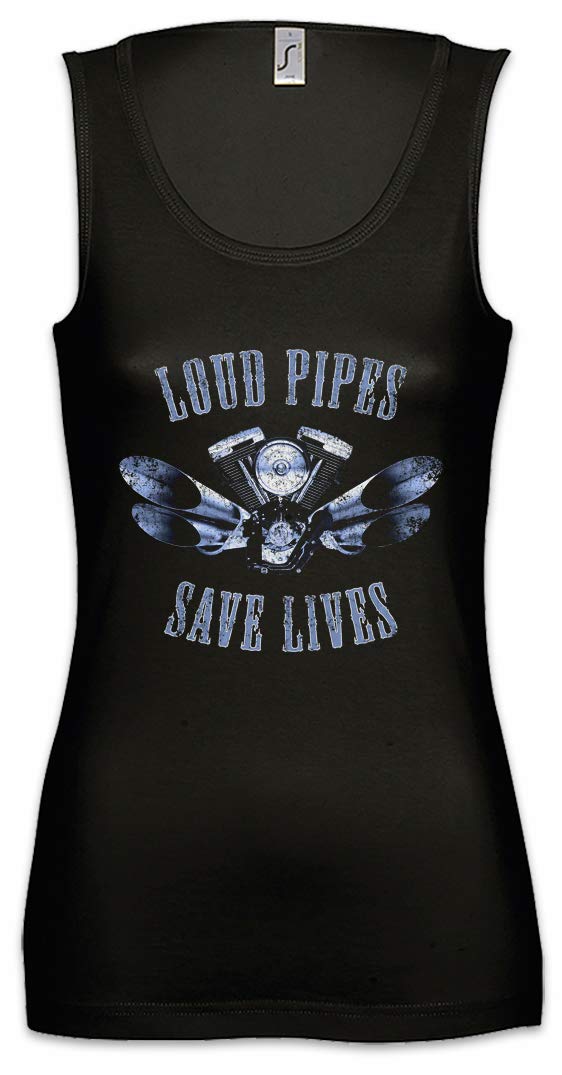 Urban Backwoods Loud Pipes Save Lives Women's Tank Top - Breathable Gym Shirt for Fitness Training & Workout - Perfect for Gym, Running, Yoga & Casual Wear