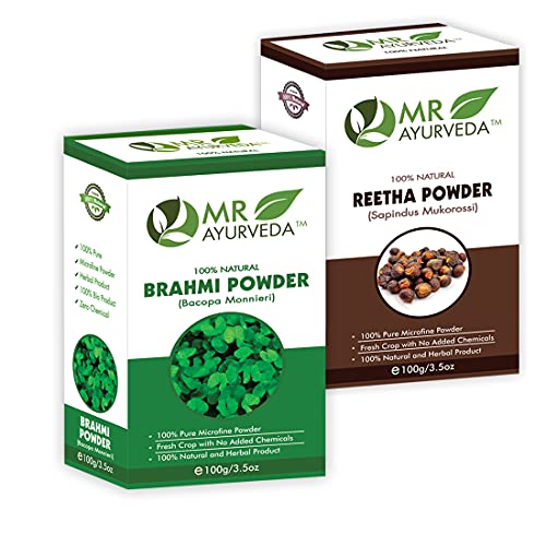 Brahmi Powder + Reetha Powder