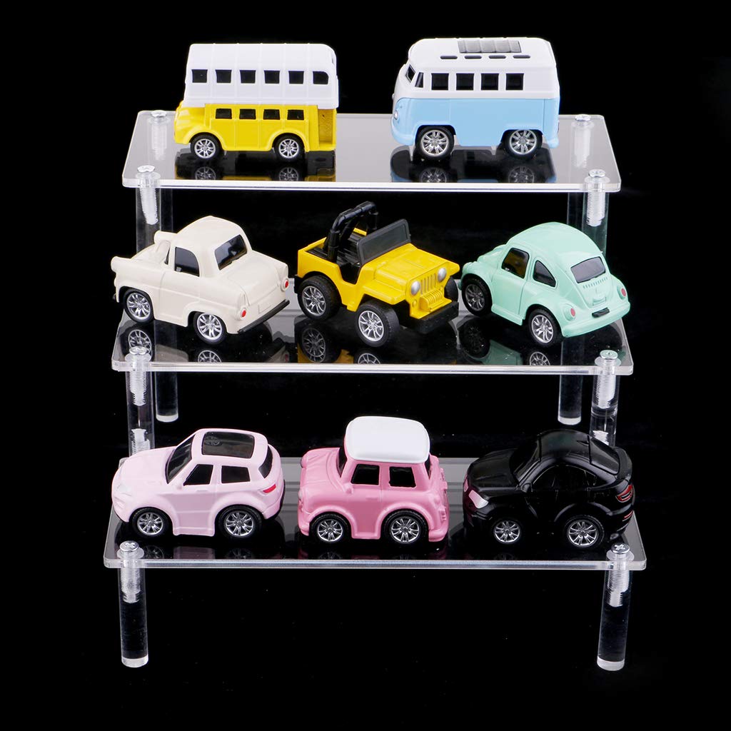 Acrylic Cosmetic Display Stand for Action Figures & Dolls - Clear Organizer for Collectibles, Toys, and Makeup - Perfect for Showcase, Storage, and Home Decor
