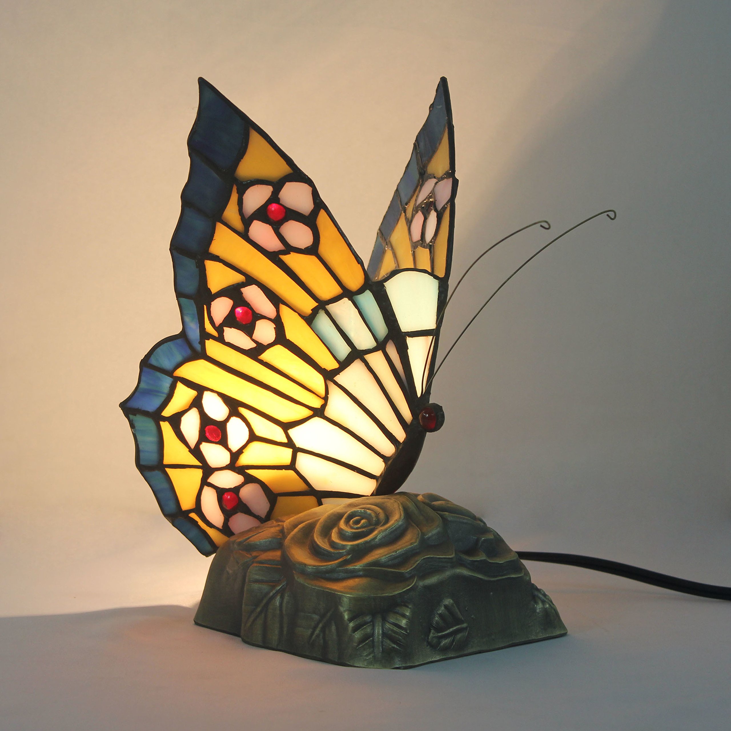 Pastoral Creative Butterfly Table Lamp - 20cm Kids Night Light for Nursery, Bedroom Decor | Perfect for Children's Room, Baby Shower Gift & Cozy Bedtime Reading