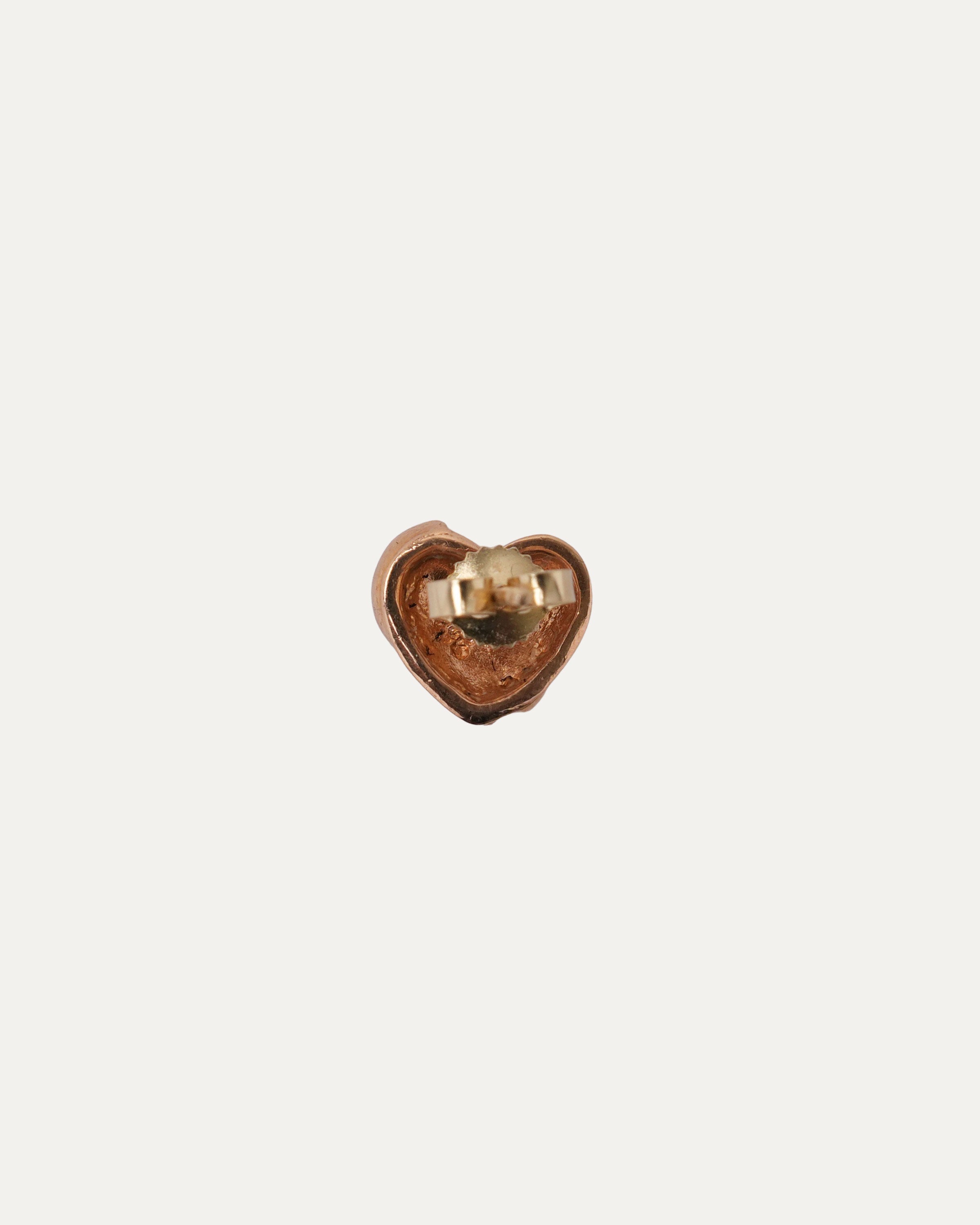 22k Gold Heart Stud Earrings for Women - Dainty Valentine's Day Gift, Anniversary Jewelry - Perfect for Date Night, Weddings & Special Occasions