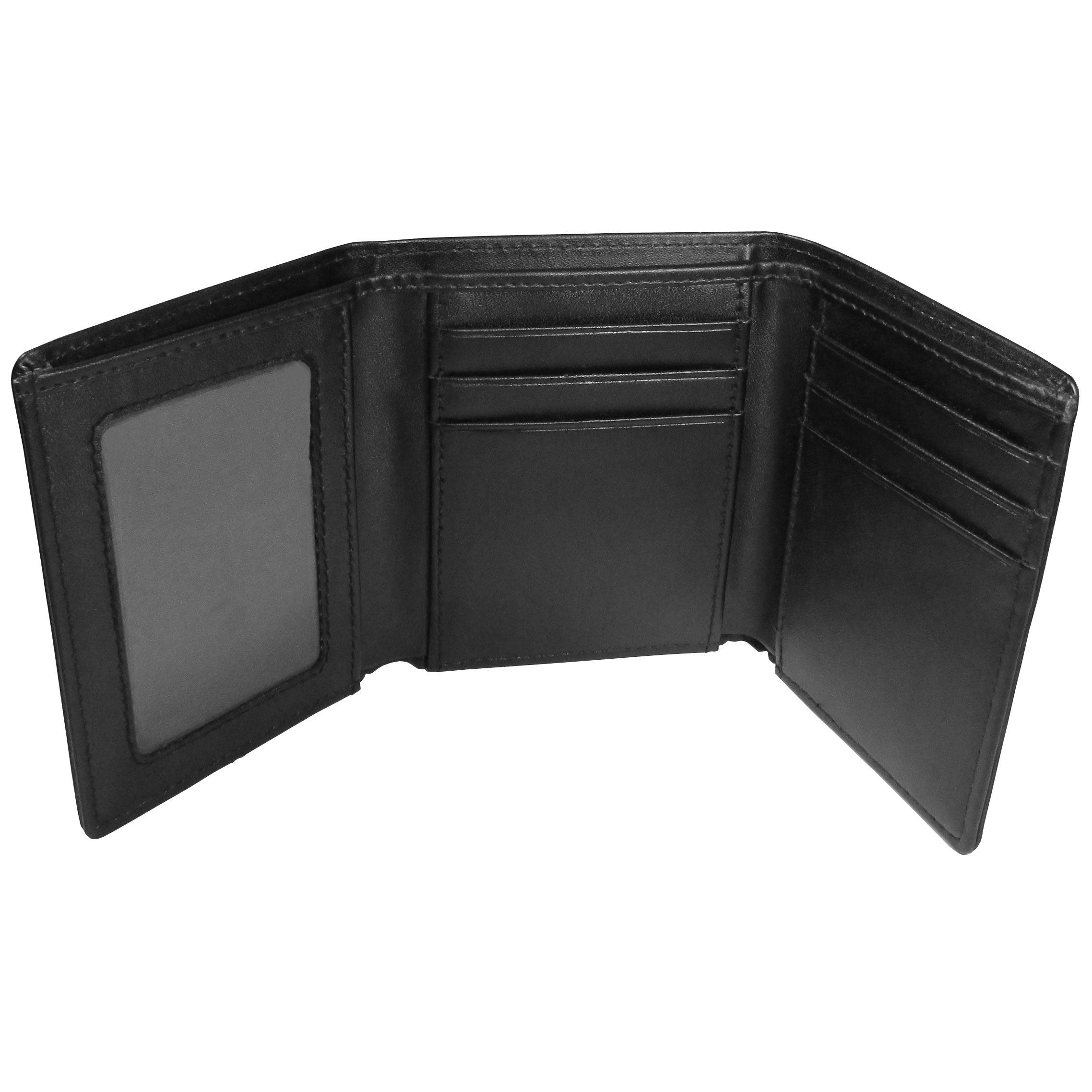 Premium Siskiyou Genuine Leather Tri-Fold Wallet with Money Clip - Slim RFID Blocking Bifold Wallet for Men - Perfect for Everyday Use, Travel & Business