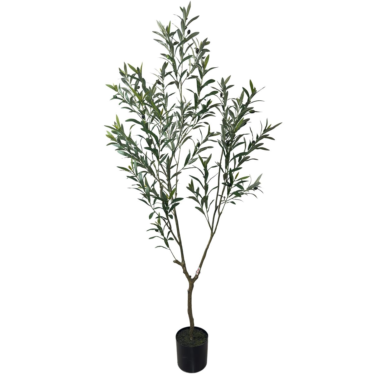 6ft Artificial Olive Tree for Home Decor - Realistic Fake Plant for Living Room, Dining Room, Bedroom, Office, Hotel, Restaurant, Bar, Wedding & Party Decorations | Perfect for Indoor Greenery and Mediterranean Style Decor
